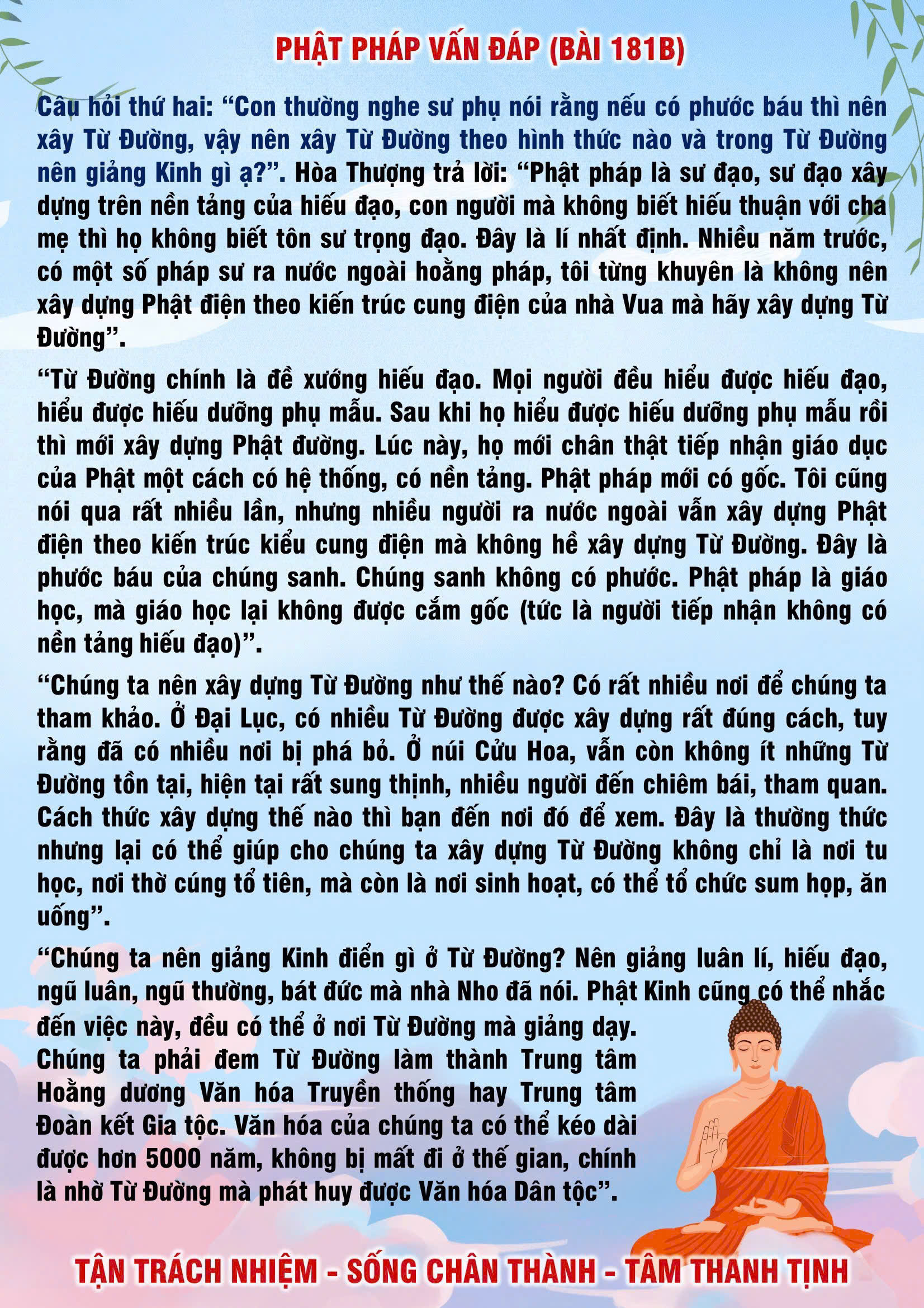 181 · Phật Pháp Vấn Đáp - 181 _ 2